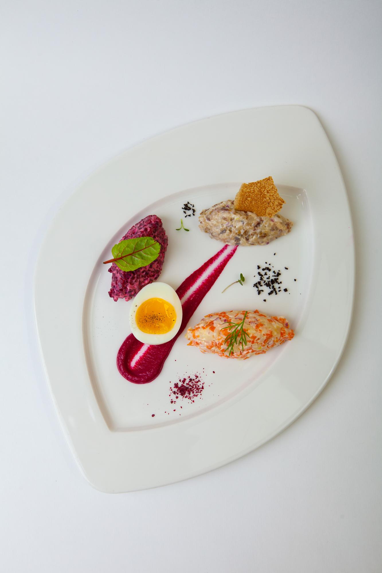 Prato gastronómico apresentado