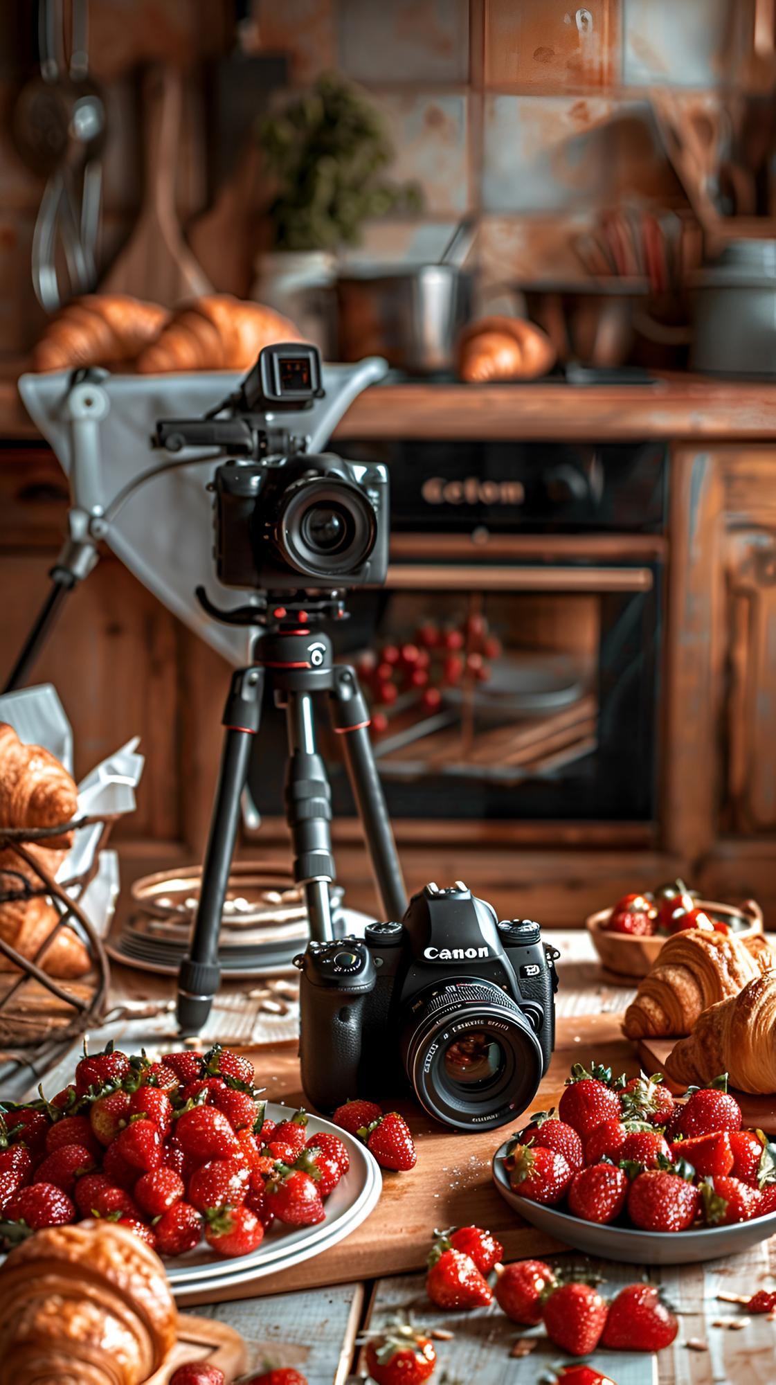 Estúdio de fotografia de comida